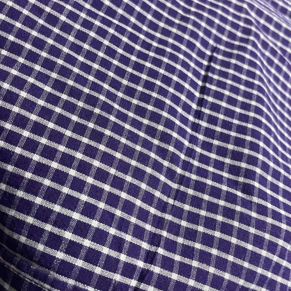 Men's Antigua Purple TCU Horned Frogs Short Sleeve Button-Up Shirt Size Large - Picture 7 of 10